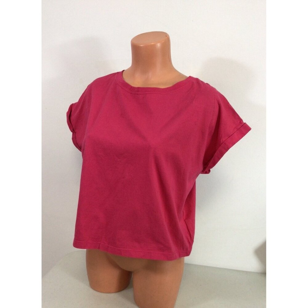 Zara Boxy Pink T Shirt Top Womens Small